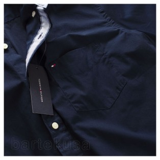 Tommy Hilfiger Biala Koszula Meska-Krotki rekaw